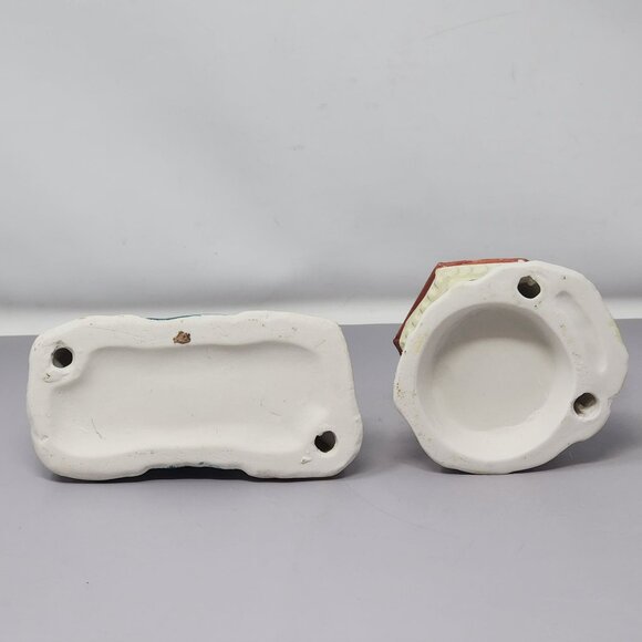 Winter Christmas‎ Holiday Ceramic Covered Bridge & Gazebo Figurines - Picture 6 of 9